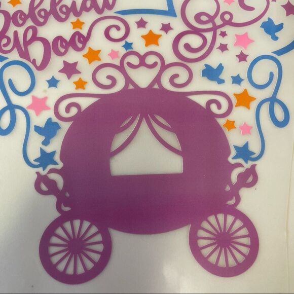Bibbidi-Bobbidi-Boo Iron On HTV Heat Transfer Vinyl Decal​ - Picture 6 of 7